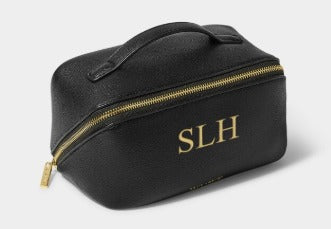 Black Medium Makeup And Wash Bag