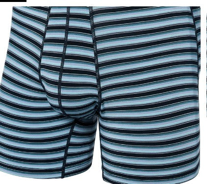 VIBE XTRA SUPER SOFT BOXER BRIEF STRIPE-SPORT BLUE