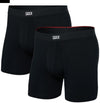 VIBE XTRA SUPER SOFT BOXER BRIEF FLY 2PK BLACK