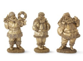 Antique Gold Resin Santa