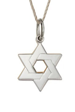 Silver Star of David Necklace