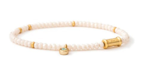 Cream Stretch Bracelet