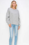 Heather Grey Katri French Scuba Pearl Top