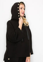 Black Francine Pearl Hoodie