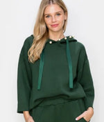 Hunter Green Pearl Hoodie