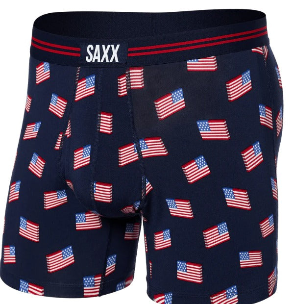 Ultra Super Soft Boxer Brief / Stars And Stripes- Navy