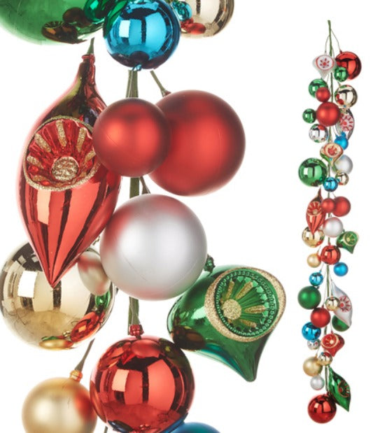 4' VINTAGE ORNAMENT BALL GARLAND