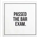 Cocktail Napkins - Passed the Bar Exam