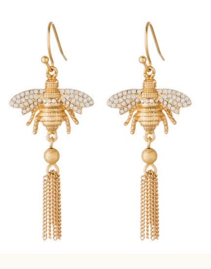 Bee Tassel Earrings