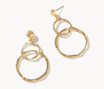 Gold Ring Toss Earrings