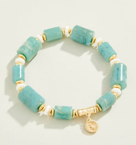 Stone Stretch Bracelet 10mm Amazonite