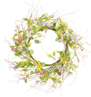 Mixed Cosmos Wreath 24"