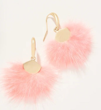 Bouffee Earrings Pink