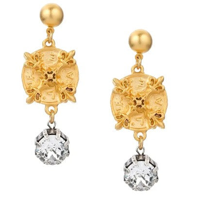 The X Earrings – Gold