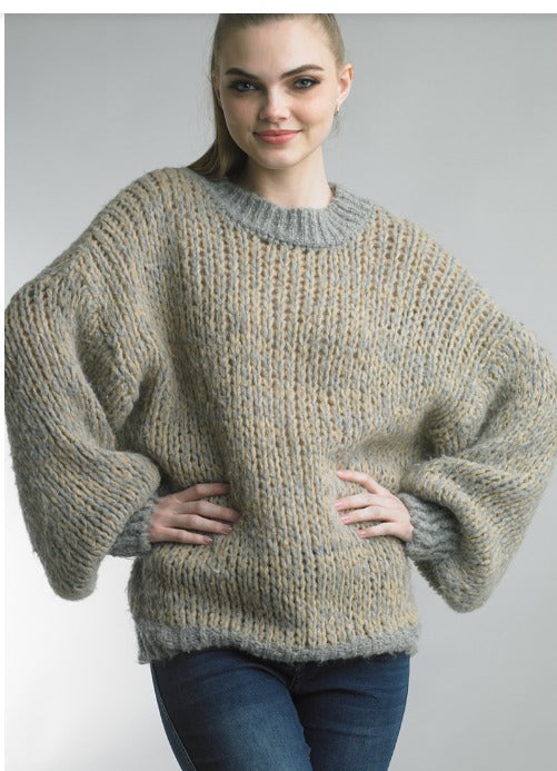 Beige Bulky Sweater