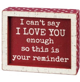 Your Reminder Inset Box Sign