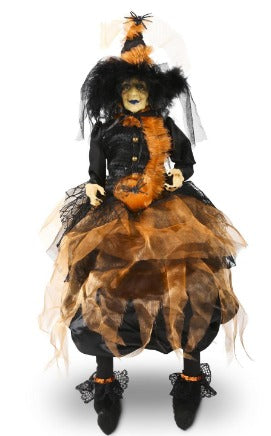 TABITHA WITCH W/HAT & ORANGE DRESS