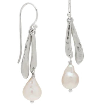 Ode To A Pearl Double Drop Earrings