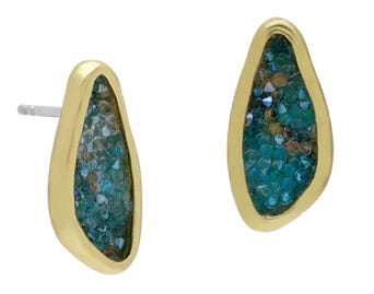 Kristal Chroma Dream Traveler Stud Earring - Blue Sky