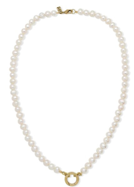 Rare Beauty Pearl Clip Necklace