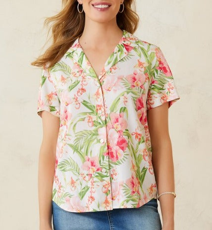 Fleur De Lei Talulla Silk Camp Shirt