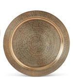 Textured Antiqued Gold Rimmed Tray