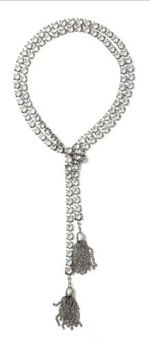 The Cecile Necklace – Tassels Silver