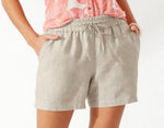 Palmbray High-Rise Linen Easy Shorts