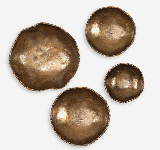 LUCKY COINS METAL WALL DECOR, BRASS