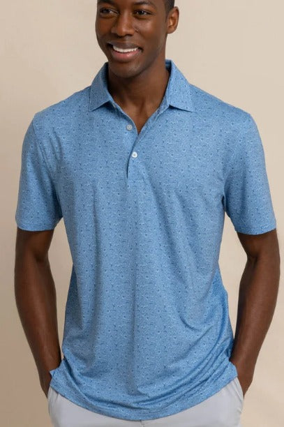 Coronet Blue Driver Let's Go Clubbing Printed Polo