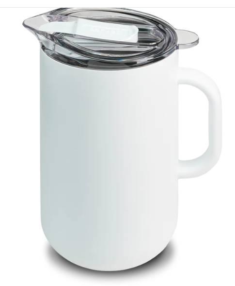 Vacuum-Insulated Stainless Steel Pitcher (2L) - White Icing